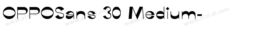 OPPOSans 30 Medium字体转换
